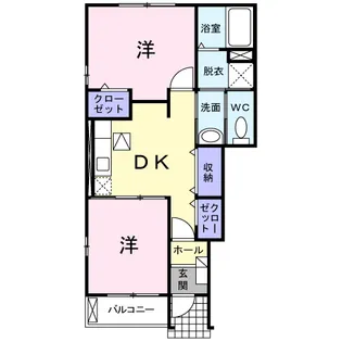 サン フィット ハイム【1階】の間取り