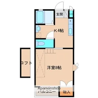 メゾンMⅡ【205号室】の間取り