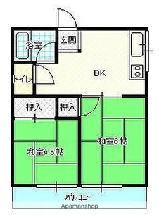 美澄コーポⅠ【102号室】の間取り
