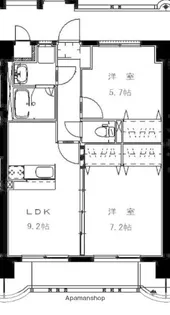 ユーミー新城【5階】の間取り