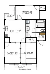 フレグランス【2階】の間取り