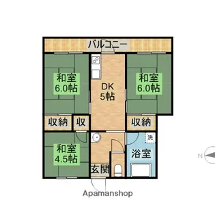 高橋マンション【403号室】の間取り