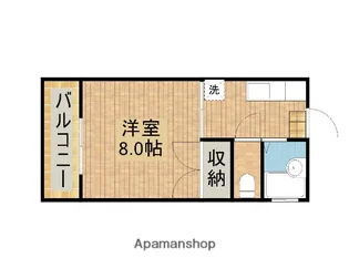 ヴィルセゾンJ3【102号室】の間取り