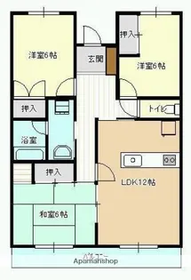 アルカディア祇園【1階】の間取り