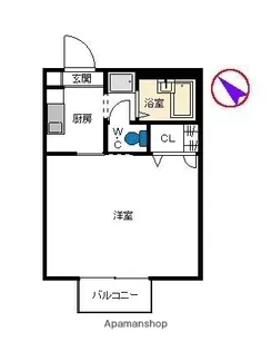 サンコート福島【2階】の間取り