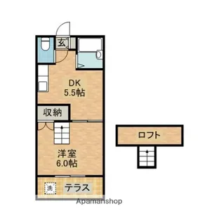 A−STEP城ヶ崎【1階】の間取り