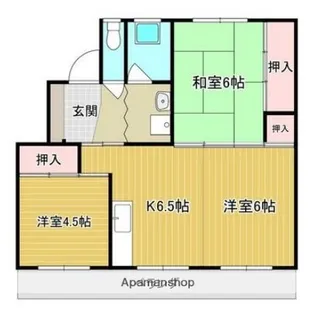 サンコーポラス高岡2棟【507号室】の間取り