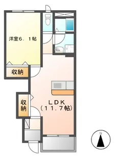 ノーブルハイム【1階】の間取り