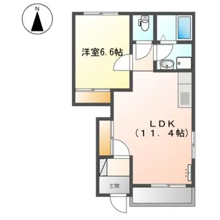 レジェンド中浦【1階】の間取り