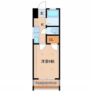 ディアコート・アイKAWARAMACHI Ⅰ【2階】の間取り