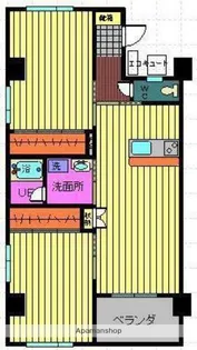 フュージョン大橋【3階】の間取り