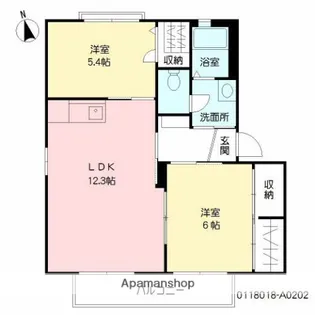 ザ・グリーンメイプル【2階】の間取り