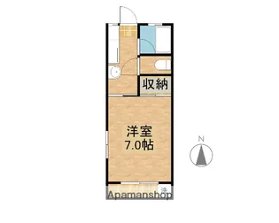 山口コーポ【B2-7号室】の間取り