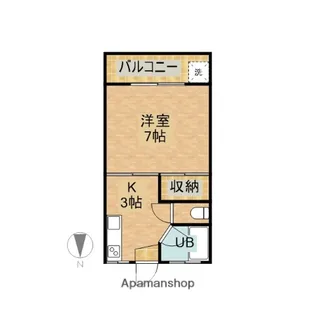 山口コーポ【2階】の間取り