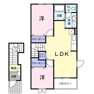 サンプロスペール【2階】の間取り