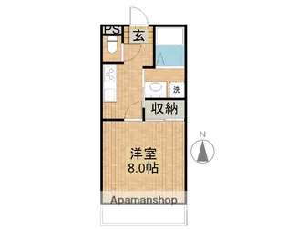 あさひコーラル【203号室】の間取り