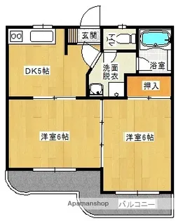 ネバーランド【205号室】の間取り