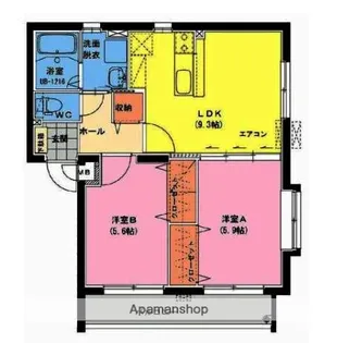 マリア・コート【1階】の間取り