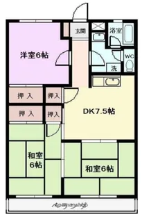 小山ハイツⅡ【105号室】の間取り