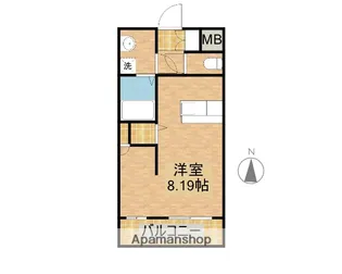 マリベールARASHICⅡ【1階】の間取り