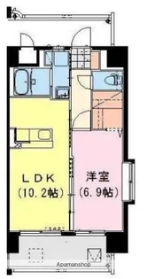 クロスワイズ神宮外苑ウエスト【6階】の間取り
