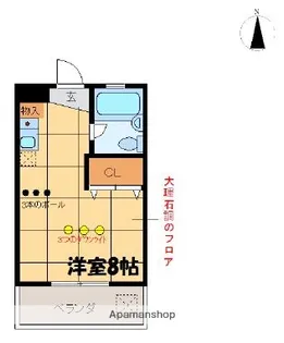 フラット横山【1階】の間取り