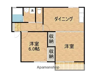 サン・ビレッジ柳丸【102号室】の間取り