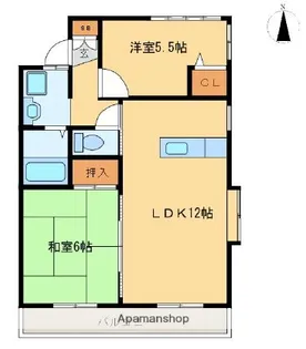 フレグランスタウン住吉 8番館【1階】の間取り