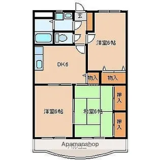 サンフィールド高鍋【2階】の間取り
