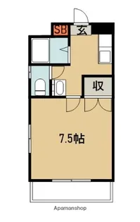 ビューテラス【6階】の間取り