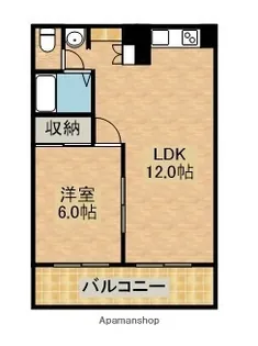 グリーンひむか【401号室】の間取り