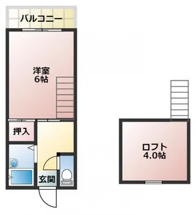 パトリエ加納Ⅰ【2階】の間取り