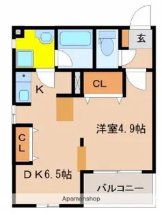 城南センタービル【501号室】の間取り