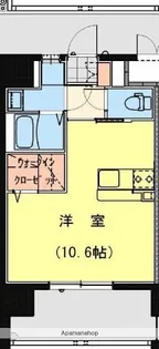 CALIFORNIA APT【808号室】の間取り