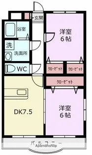 リージングマンション C【101号室】の間取り