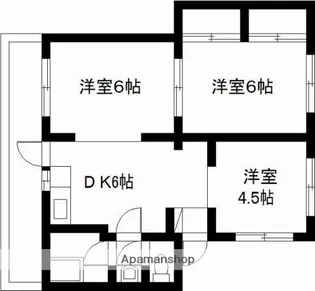 山春ビル霧島【4階】の間取り