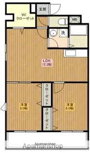 カーサ高千穂通り【501号室】の間取り