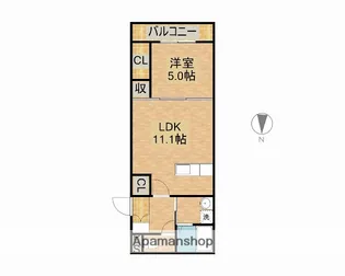 マリベールASAHI【103号室】の間取り