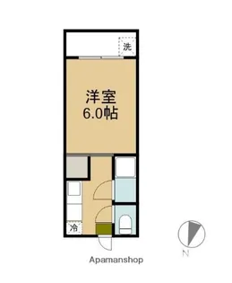 ホワイトテラスS【302号室】の間取り