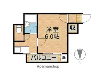 コーポ亜夢【101号室】の間取り