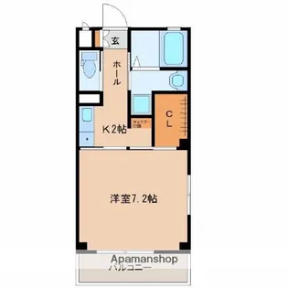 プリモサージュ神宮東【205号室】の間取り