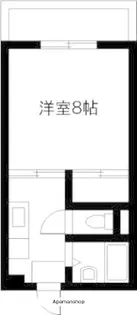 サンシャインハイツB【2階】の間取り