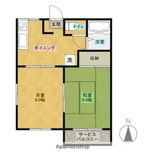 タウニィ希望ヶ丘【101号室】の間取り