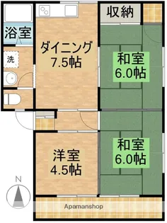 SKハウスB棟【1階】の間取り