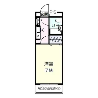 ダイアパレス宮崎県病院前【604号室】の間取り