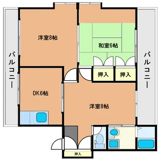 リバータウン日ノ出【4階】の間取り
