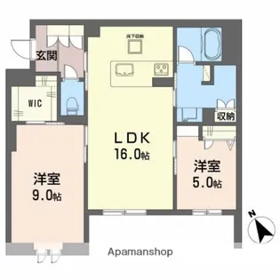ロイヤルシャーメゾン高松【103号室】の間取り