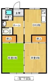 ことぶき荘【101号室】の間取り