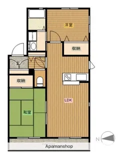 ディアス笹原【1階】の間取り