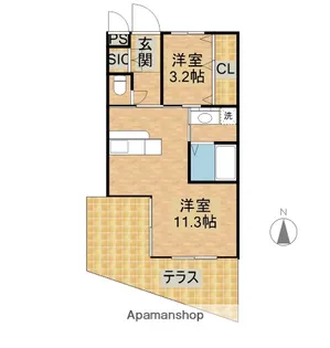 アルテマイスターレーヴⅡ【1階】の間取り
